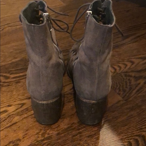 Grey Heeled Booties - Picture 3 of 3
